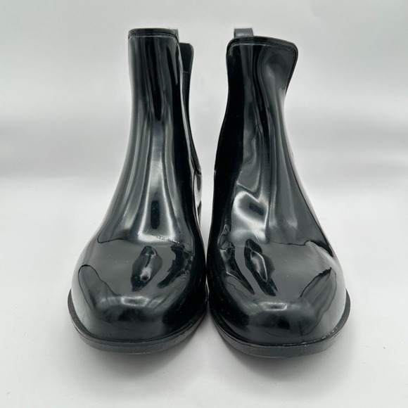 Lauren Ralph Lauren Tally Rainboots‎ Womens Size 7 Black Rubber Ankle Outdoor - Picture 4 of 10